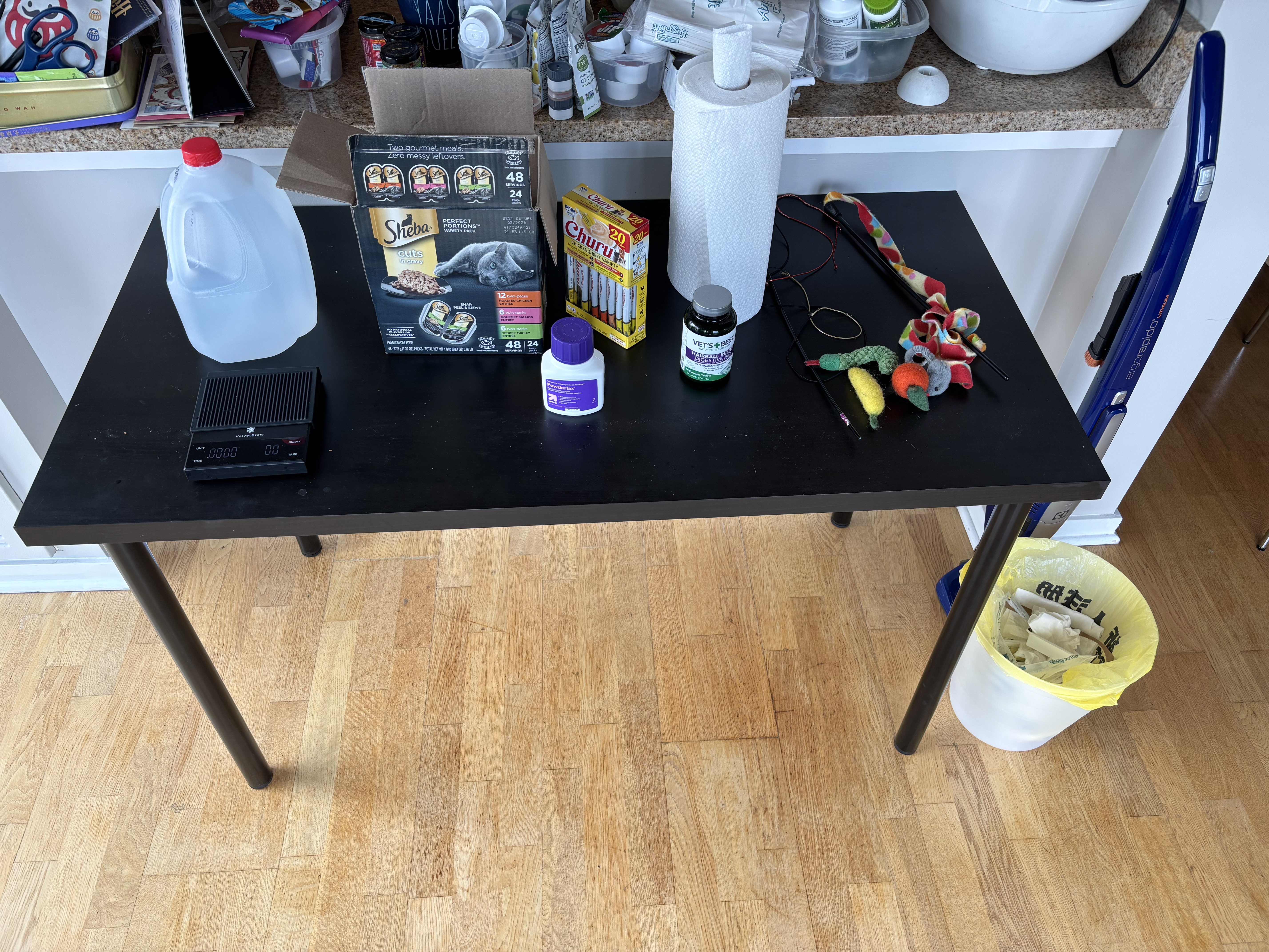 Wet food preparation step 1