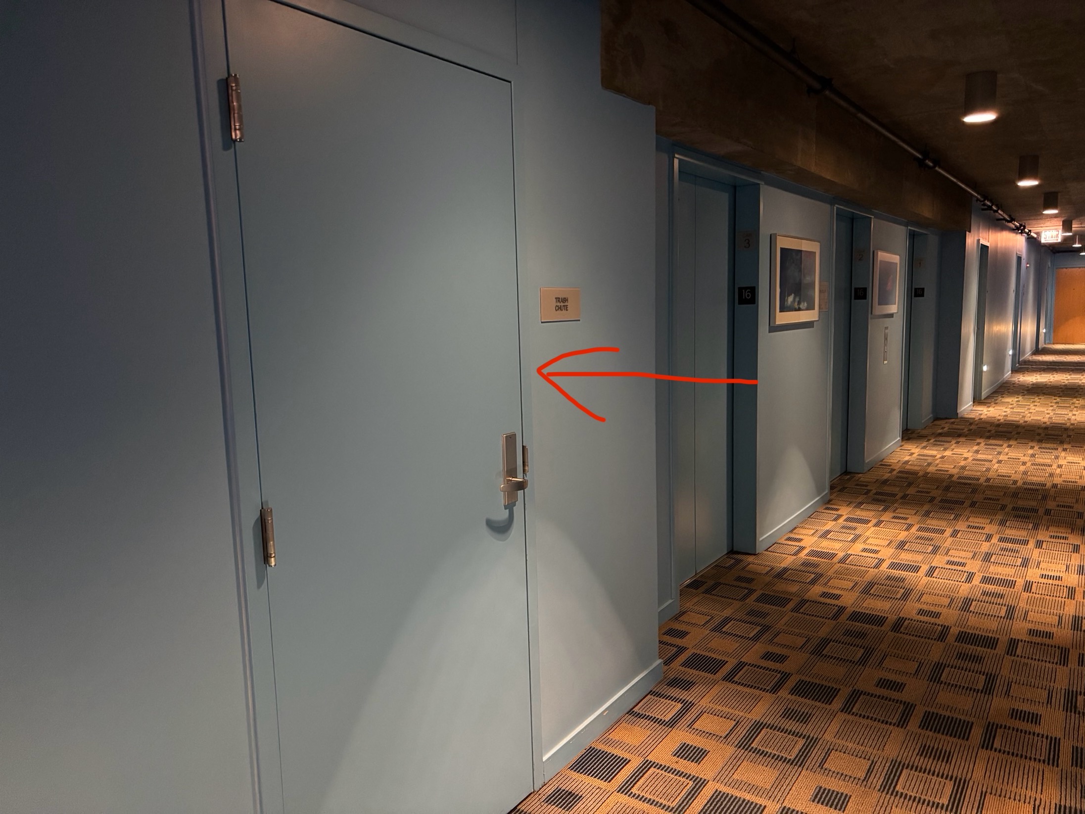 Sifting waste into baggie